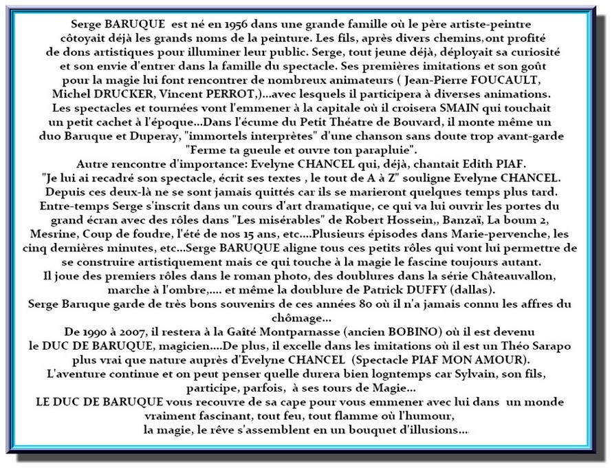 Biographie du duc de baruque