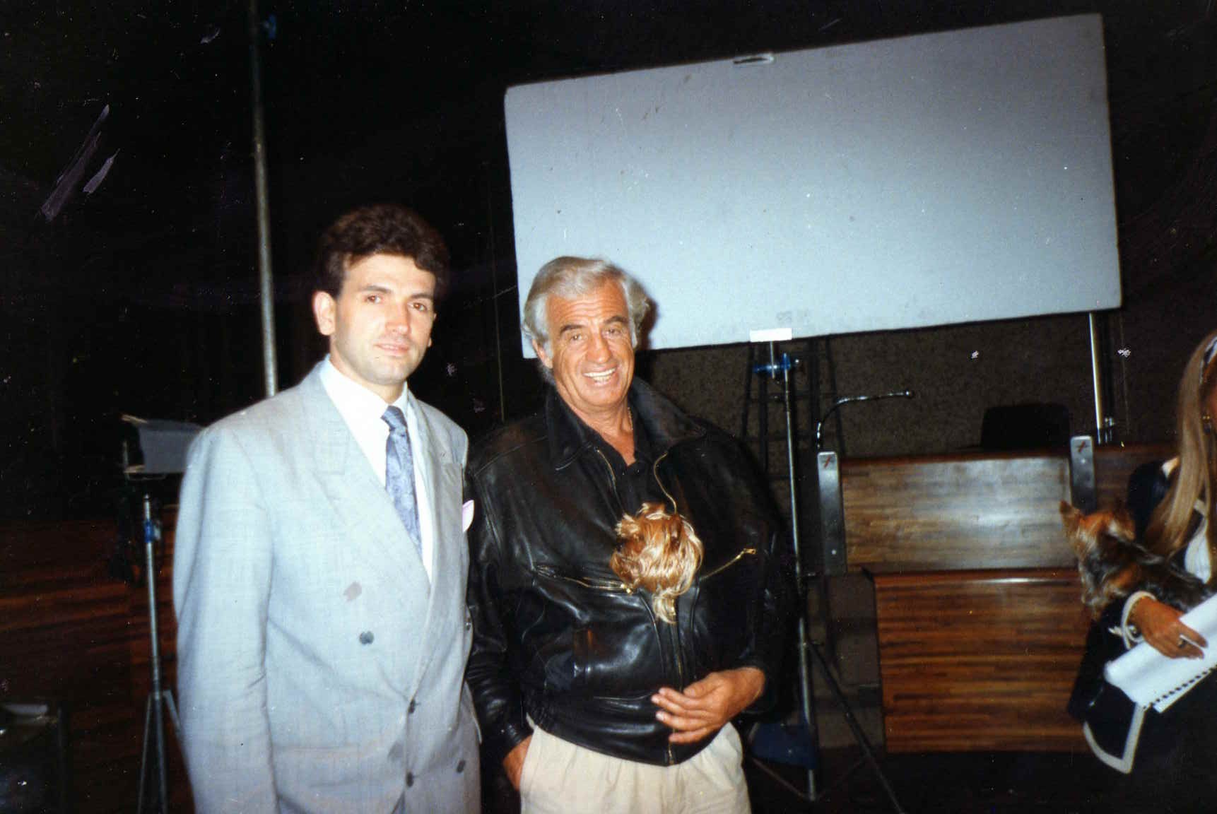 Tournage avec jean paul belmondo